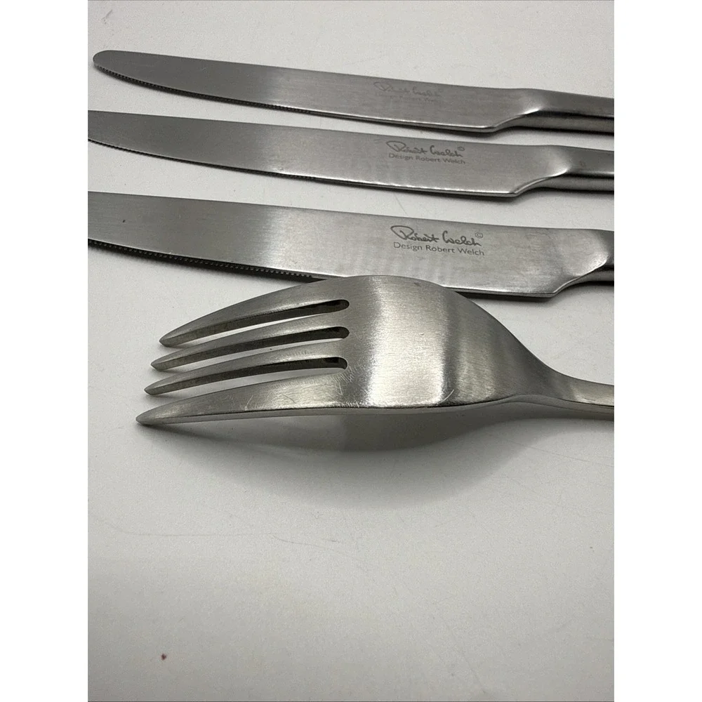 Robert Welch 3 Butter Knifes And 1 Fork